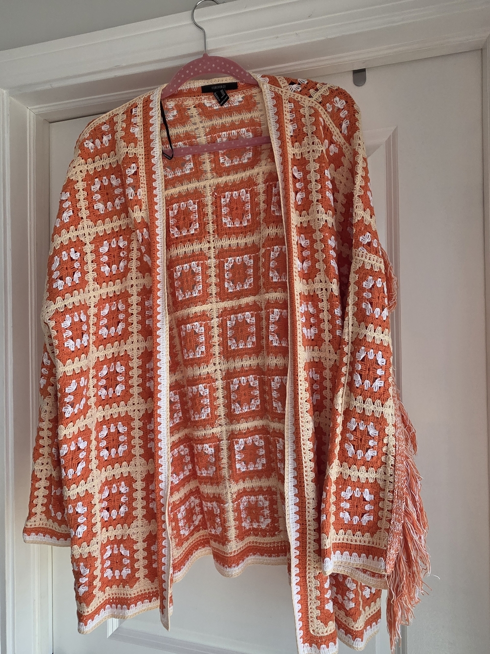 Forever 21 Knit Fringe Cardigan